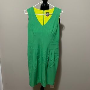 Vince Camuto Green Sheath Dress - Size 10